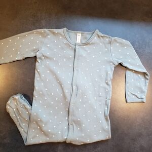 QUINCY MAE Sage Green Cross Footie 18-24M